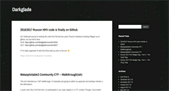 Desktop Screenshot of darkglade.com