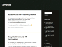 Tablet Screenshot of darkglade.com